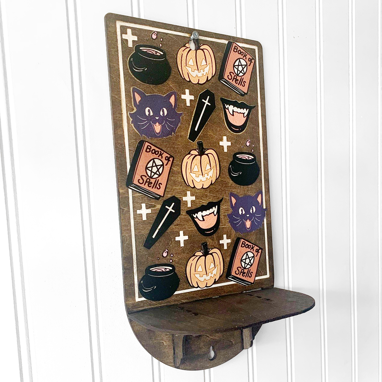 Halloween Wood Shelf