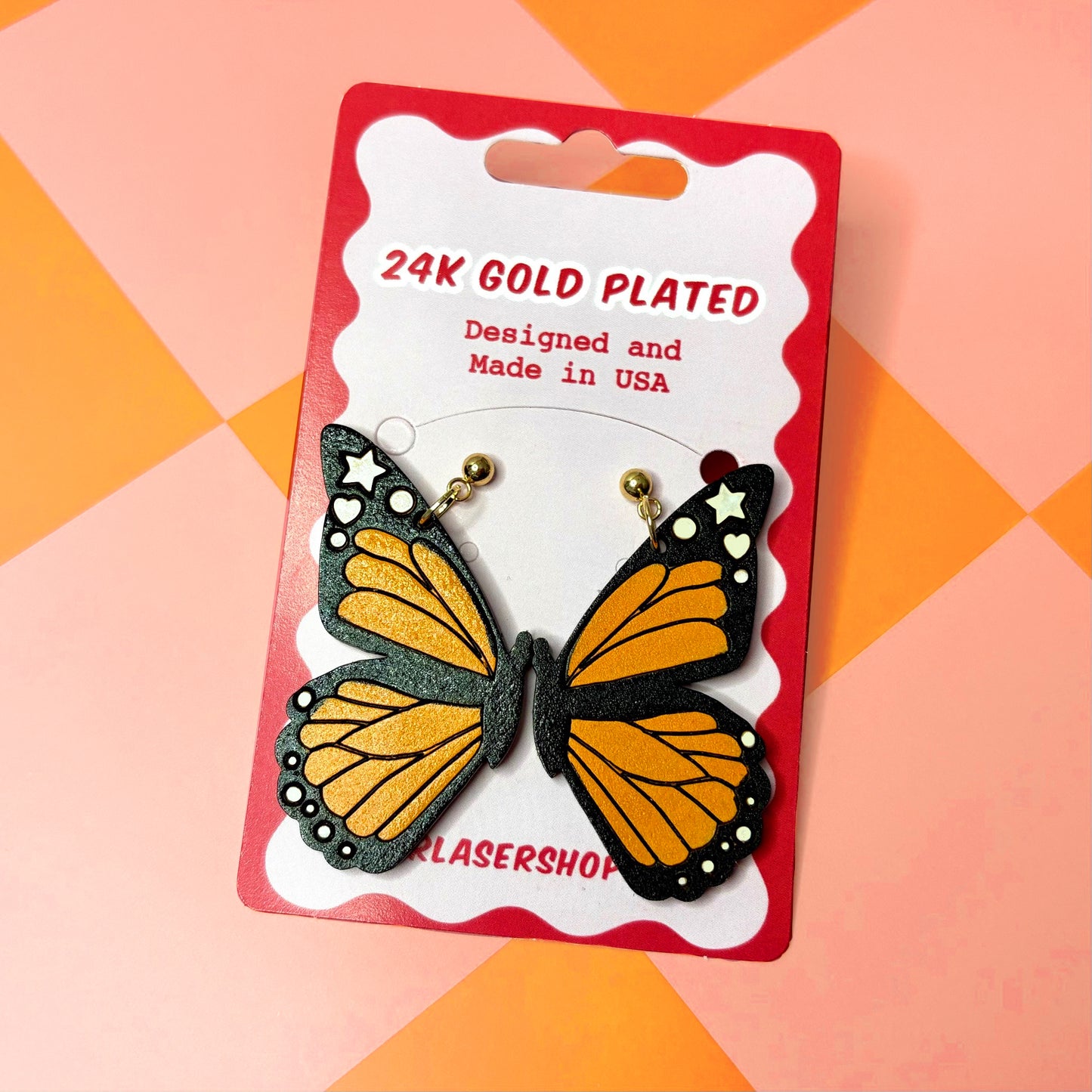 Monarch Butterfly Earrings