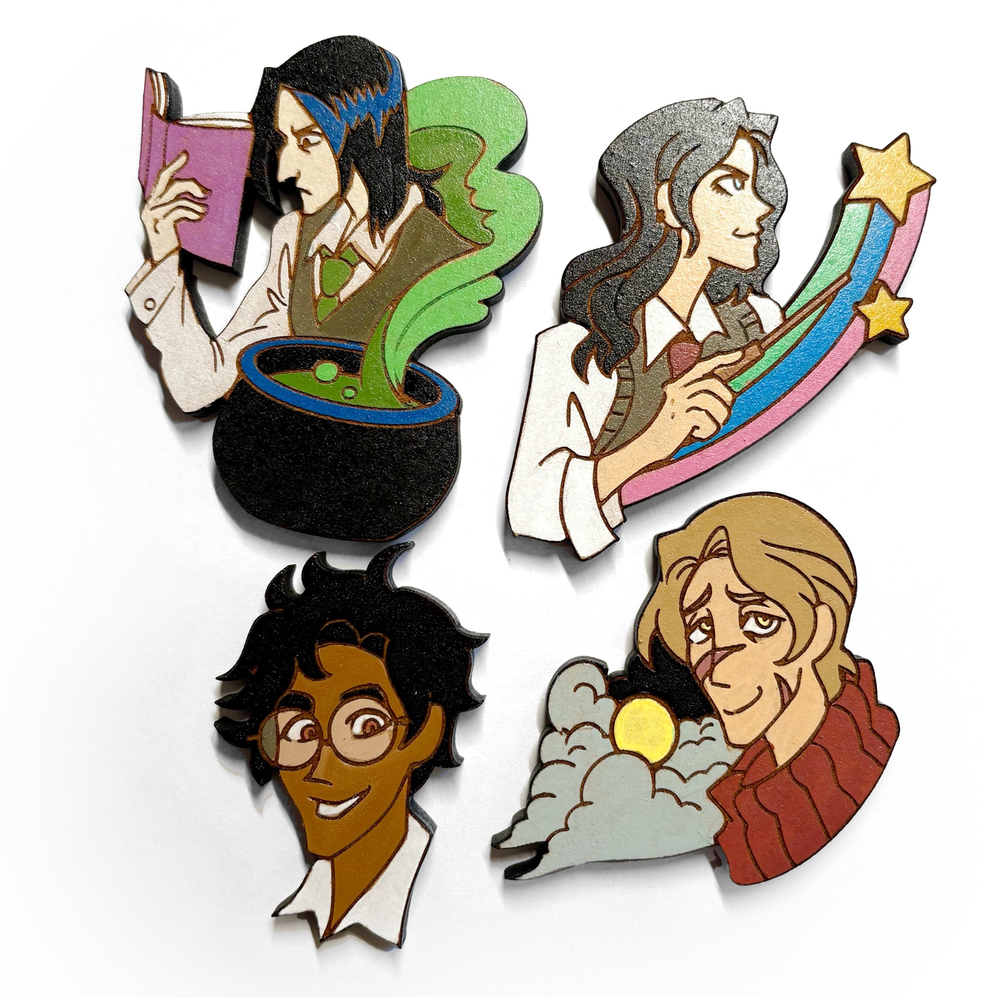 1970s Wizard Pins