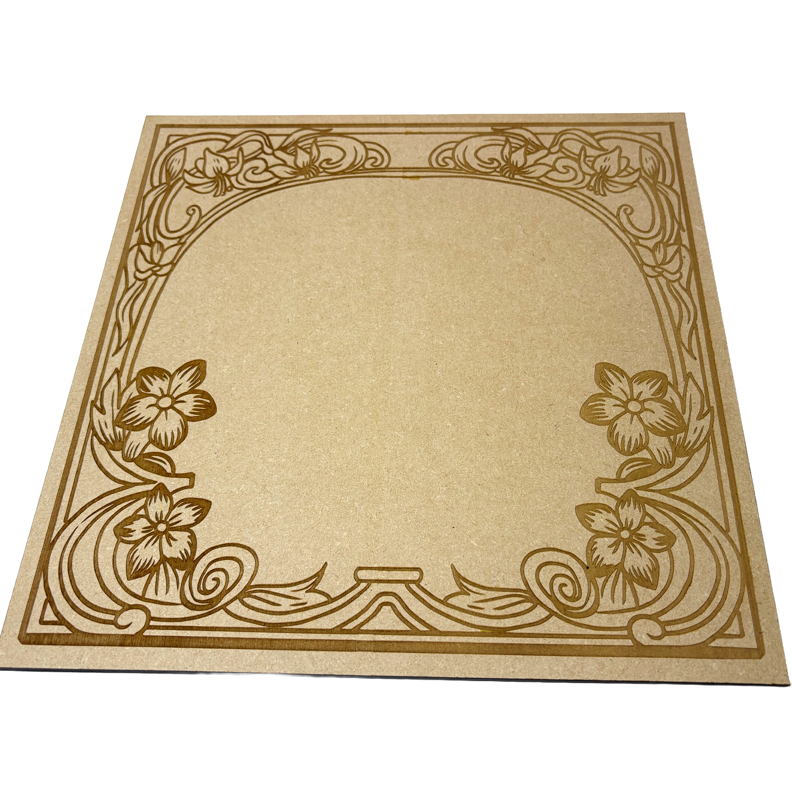 Art Nouveau Wood Canvas