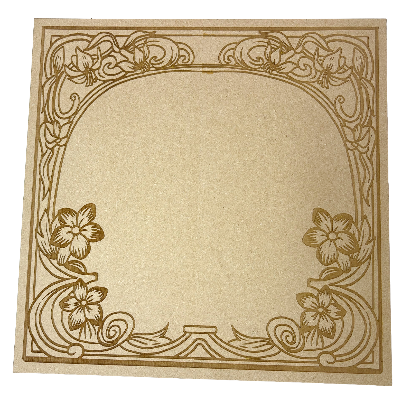 Art Nouveau Wood Canvas