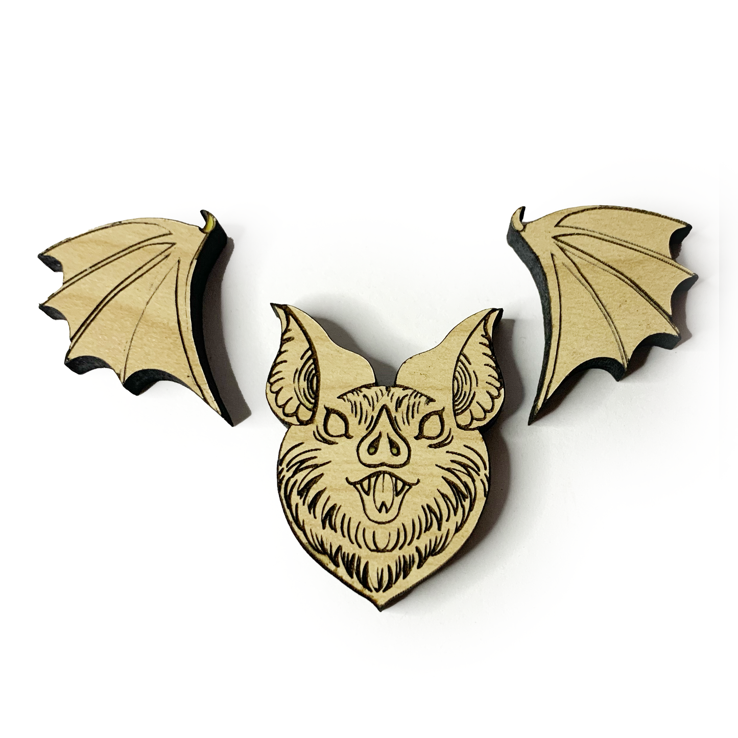 Bat Wood Pin