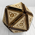 Large Wooden D20 Craft Kit