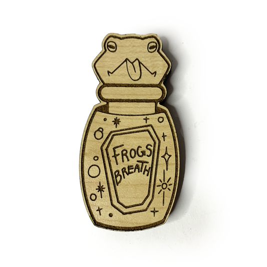 Frogs Breath Wood Pin