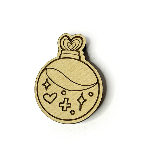 Healing Potion Wood Pin