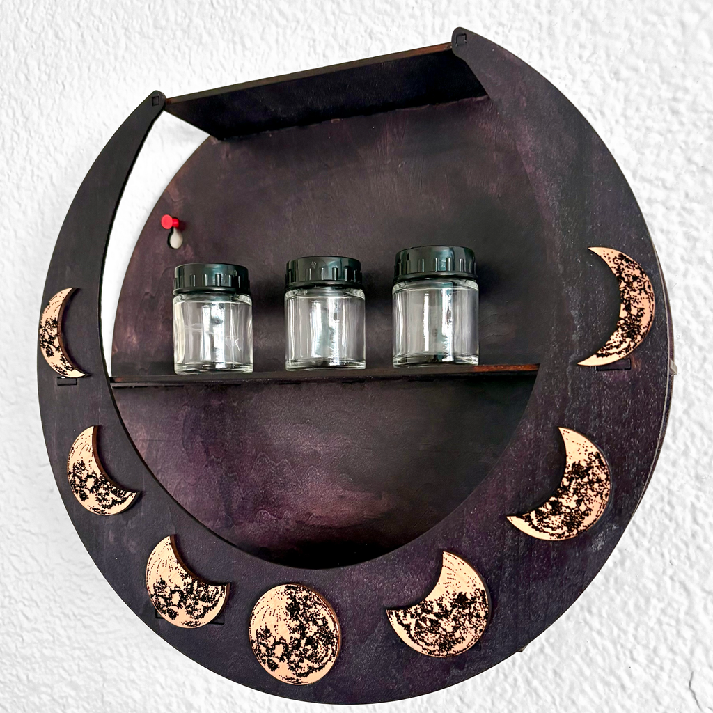 Moon Phase Wall Shelf