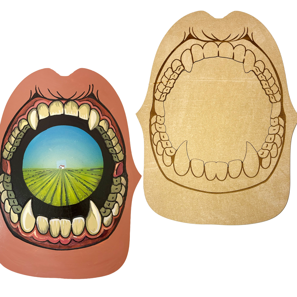 Mouth Wood Canvas
