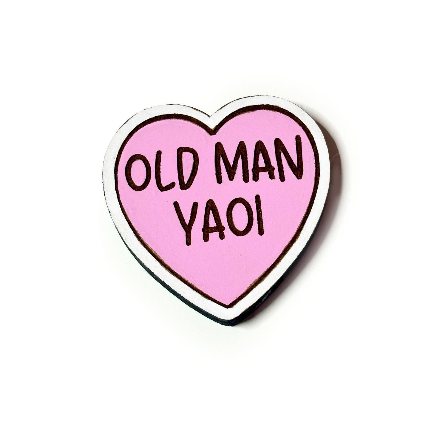 Old man Yaoi wood pin