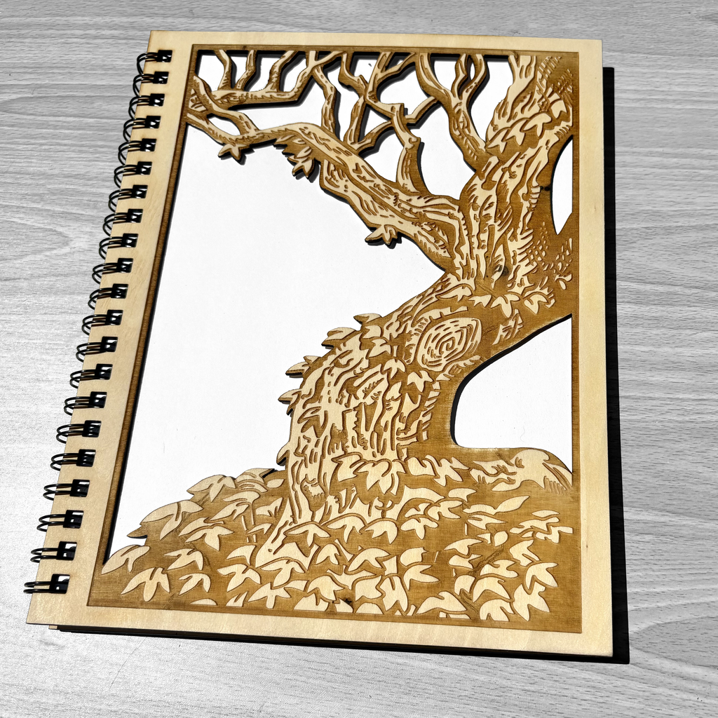 Tree Engraved Notebook /Sketchbook