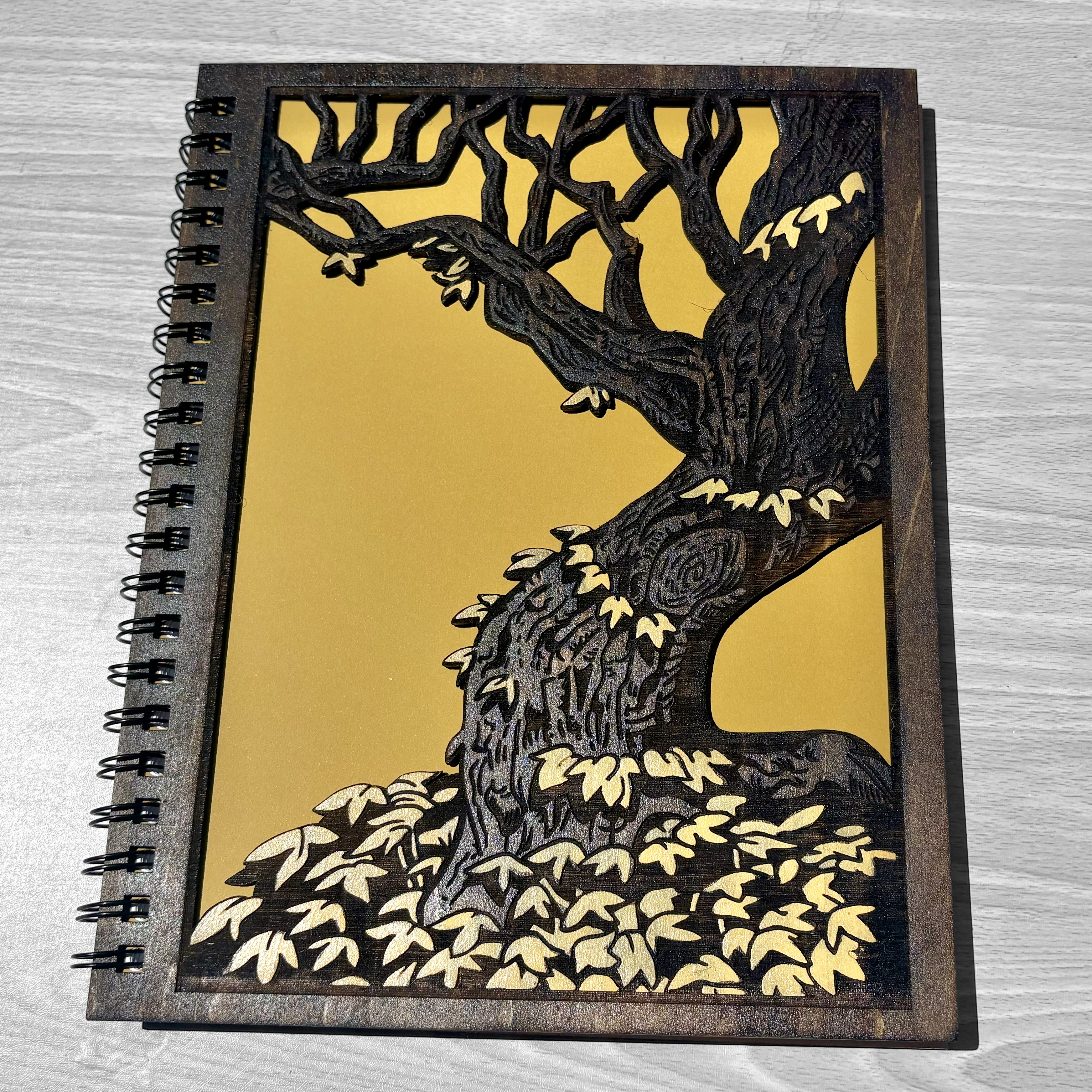 Tree Engraved Notebook /Sketchbook