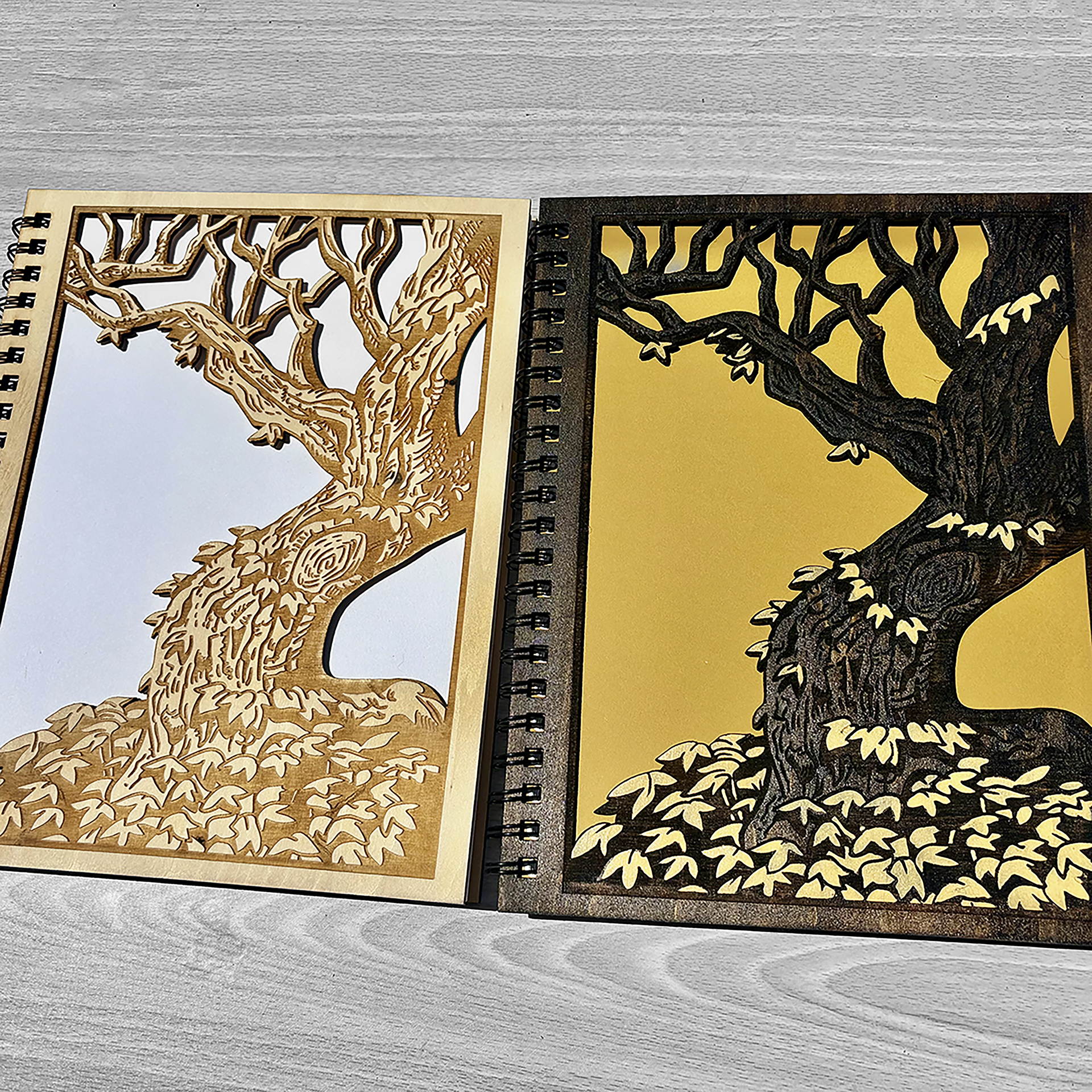 Tree Engraved Notebook /Sketchbook